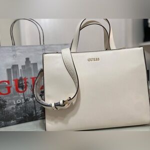 GUESS Elegant Cream Tote
